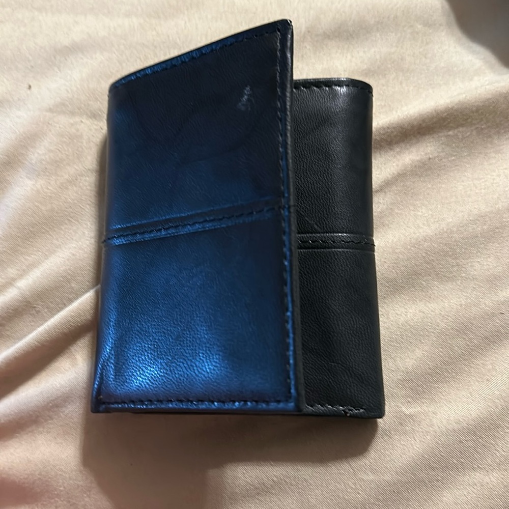 Black Wallet. Has A Zipper - image 1
